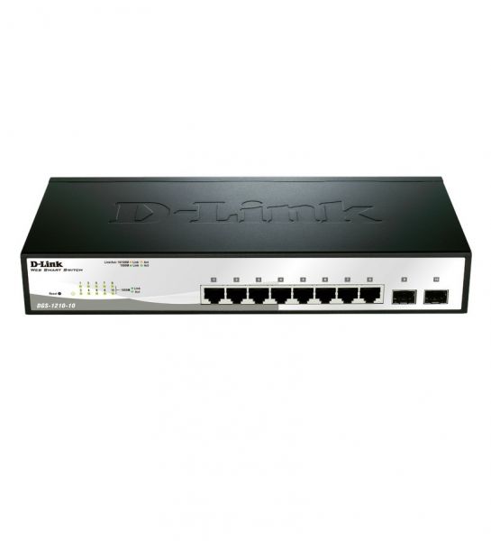 D-Link 8*10/100/1000BASE-T PoE + 2* SFP Ports L2 Management Switch